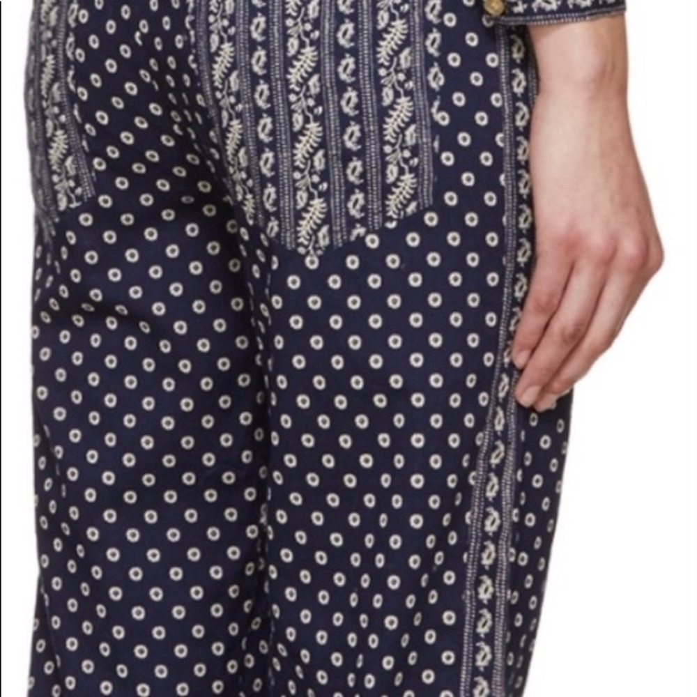 Isabel Marant Etoile printed cotton tapered pants